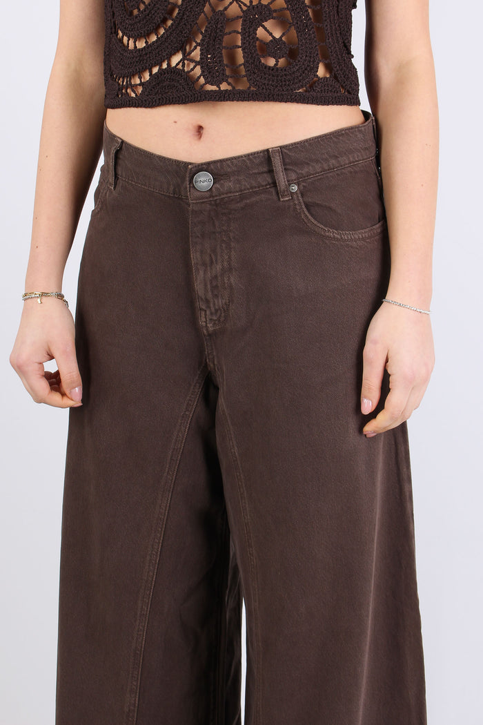 Winona Jeans Ampio Marrone-6