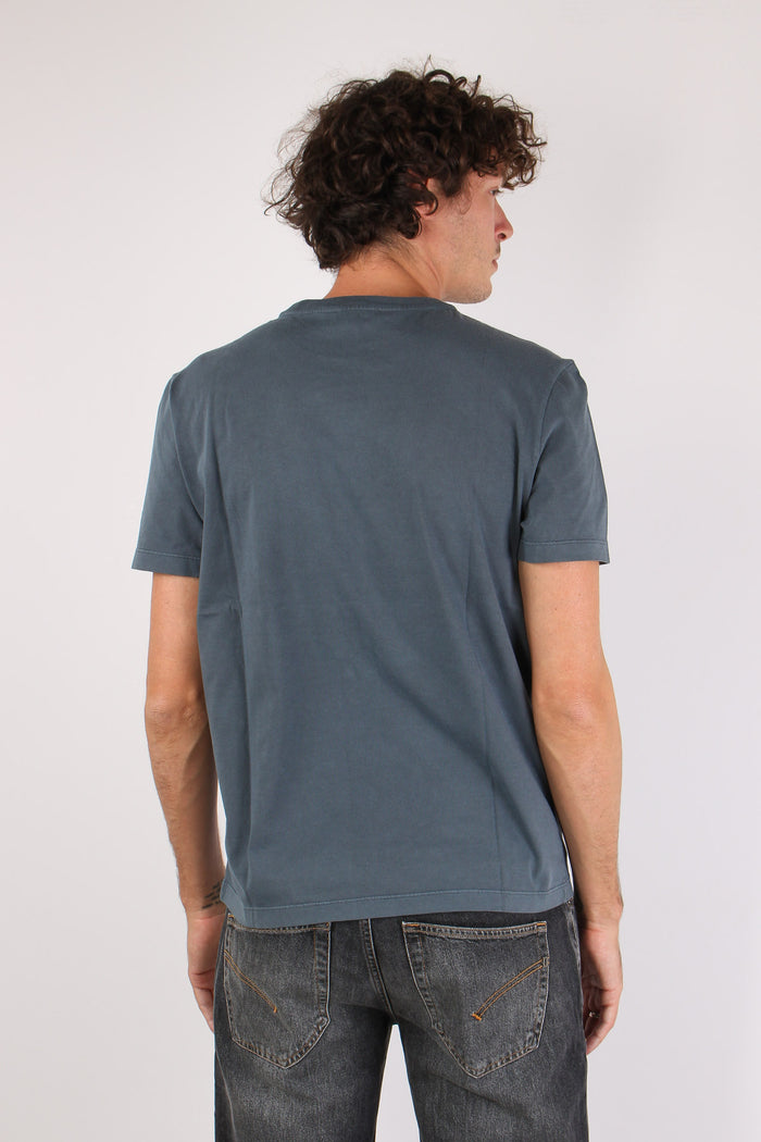 T-shirt Scritta Centrale Steel Grey-4