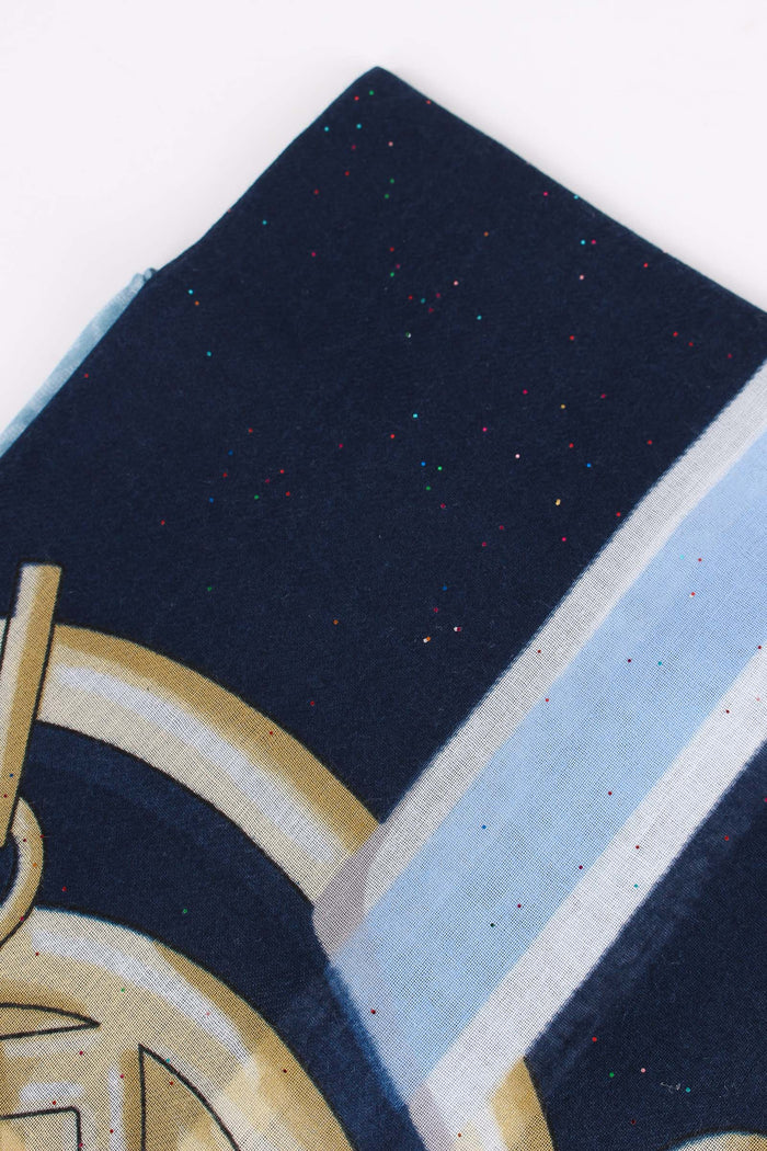 Ecs Foulard Corner Light Denim-6