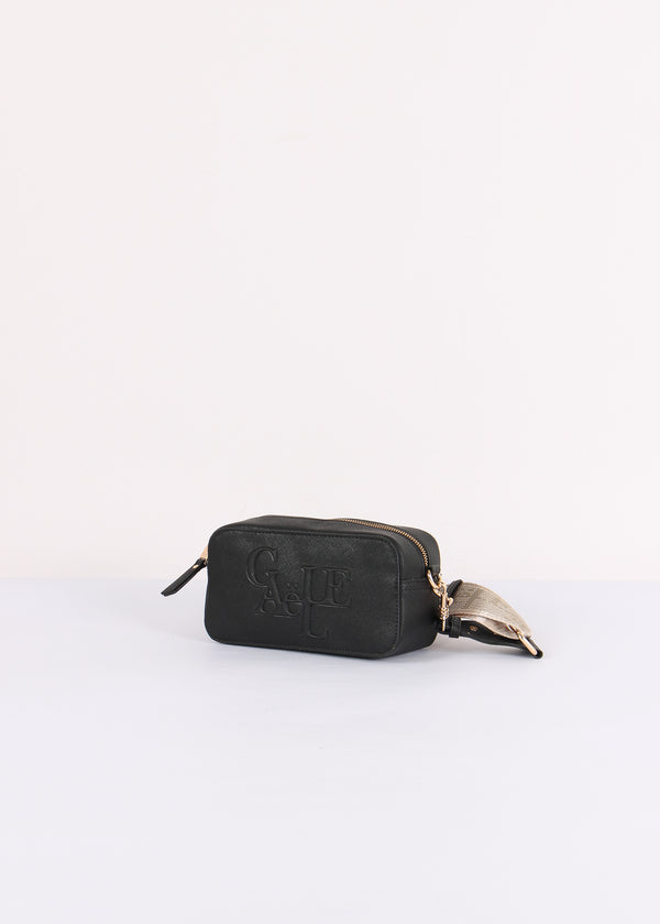 Camera Bag Saffiano Maxi Logo Nero
