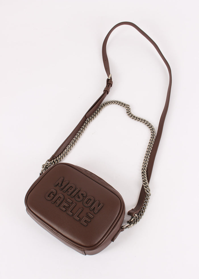 Camera Bag Maxi Logo Rilievo Moro-6