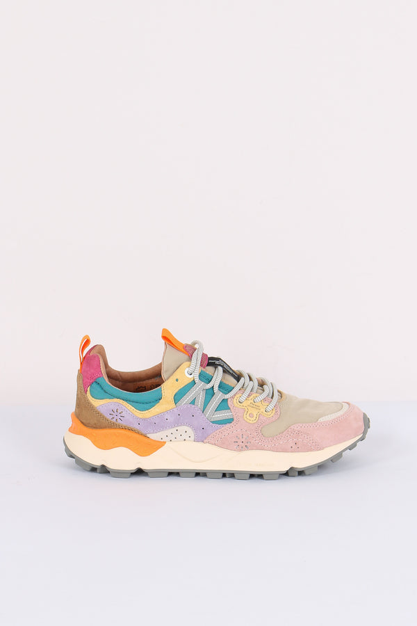 Sneakers Yamano Suede Nylon Pink/petrol