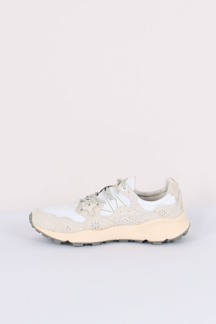 Sneakers Yamano Suede Nylon White-6