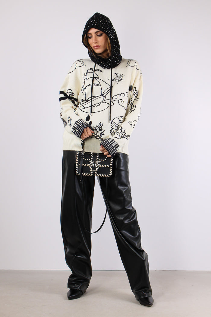 Andros Maglia Ricami Bianco/blu-4