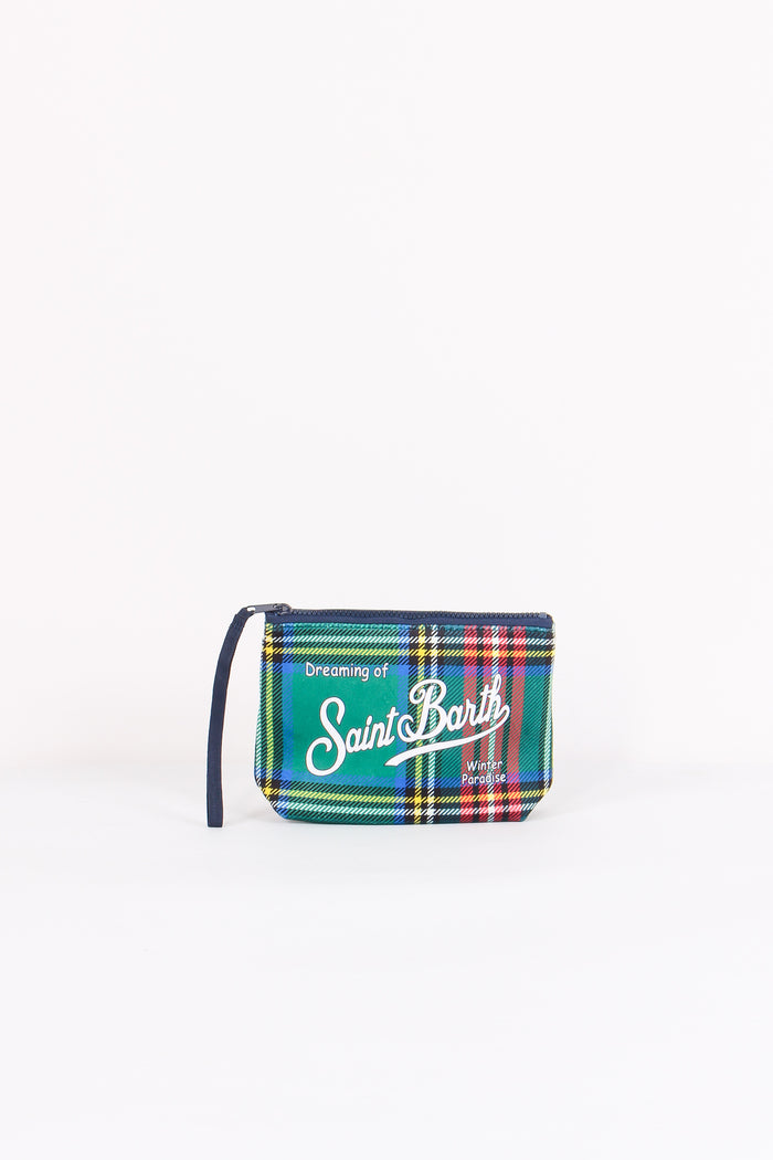 Pochette Tartan Verde/rosso
