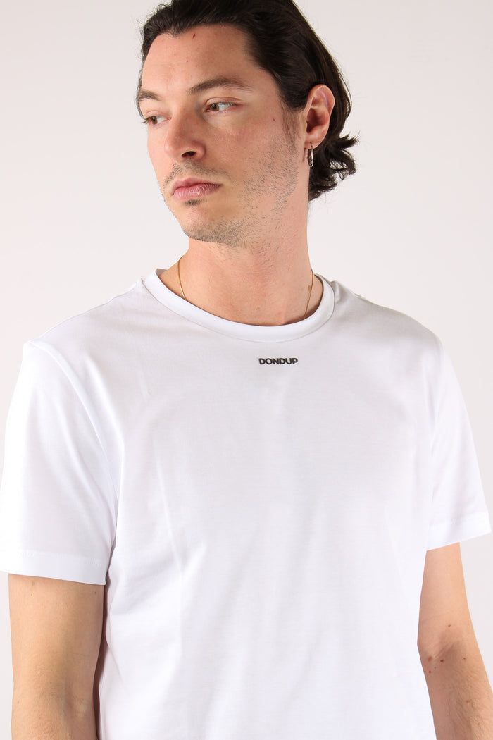 T-shirt Logo Scritta Bianco-4