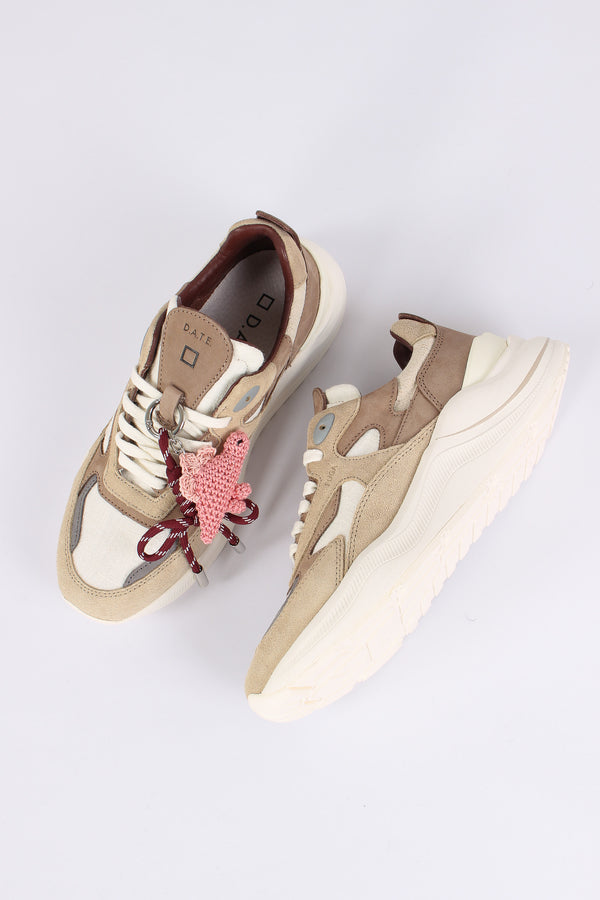 Sneakers Fuga Linen White/beige-2