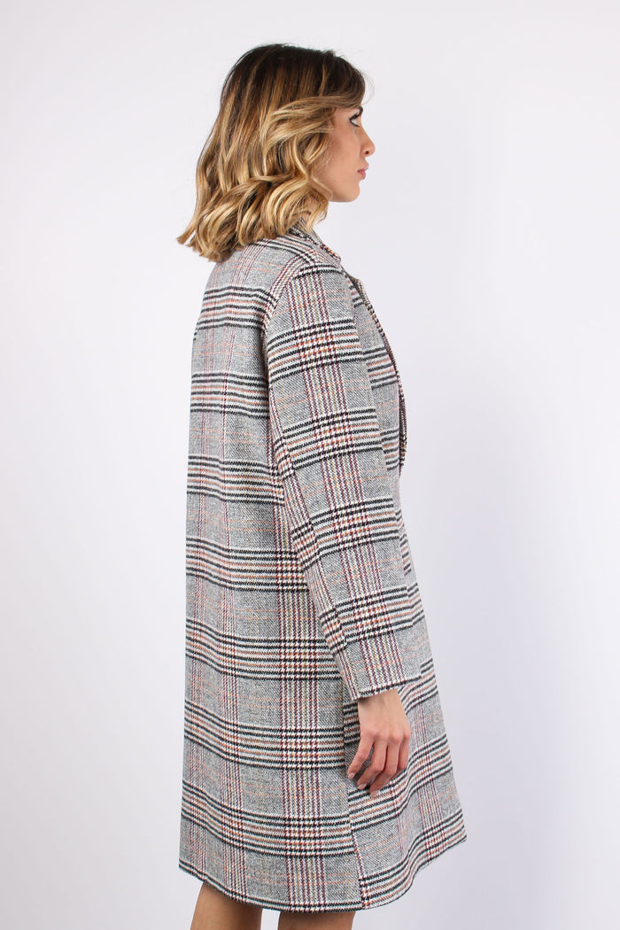 Cappotto Ovetto Check Grigio/coccio-6