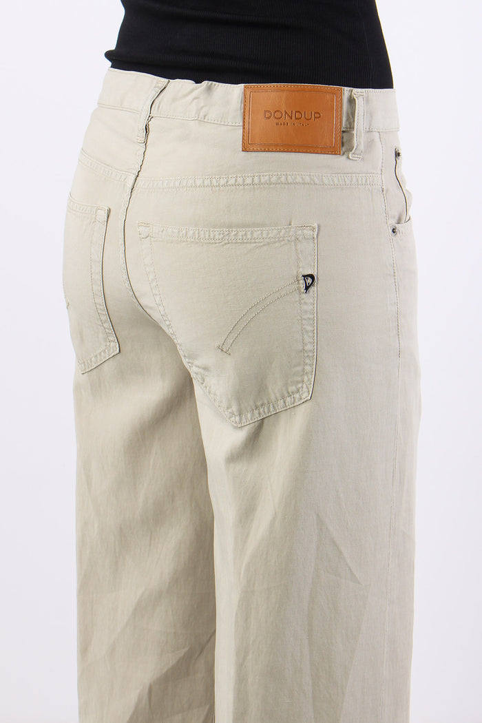 Jacklyn Pantalone Wide Leg Lino Lievito-8