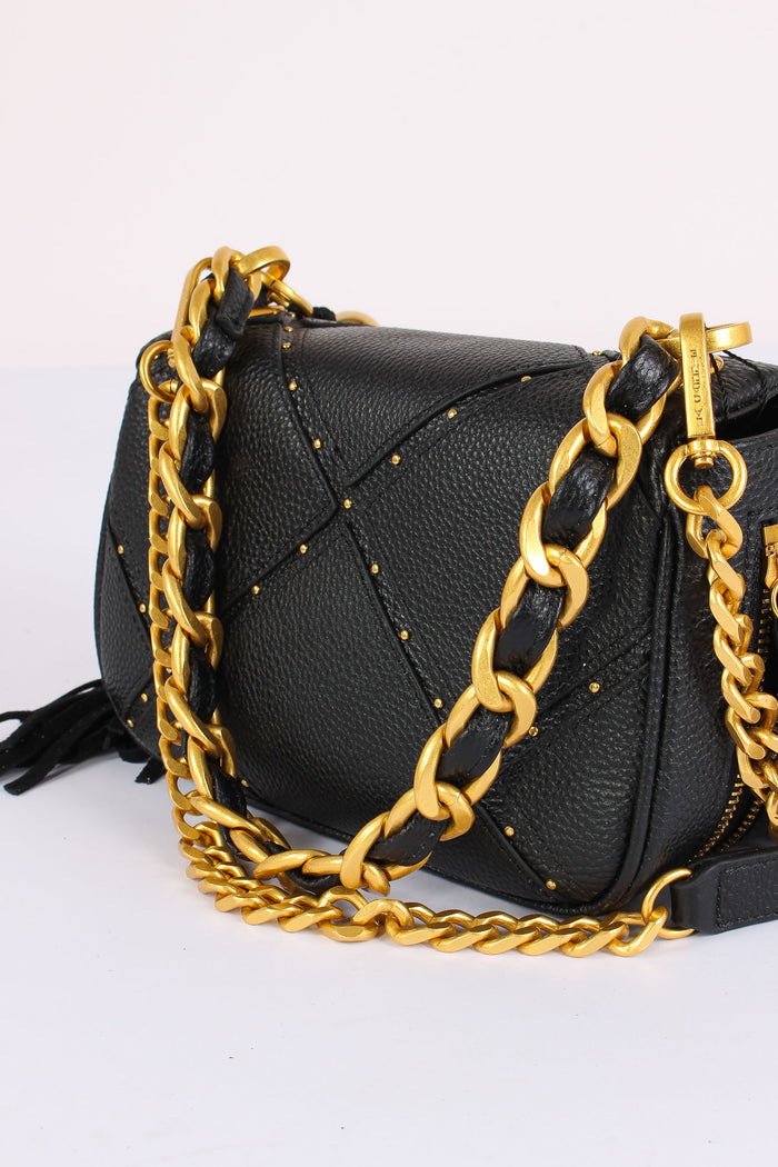 Tracollina Frange Inserto Borchie Black-5