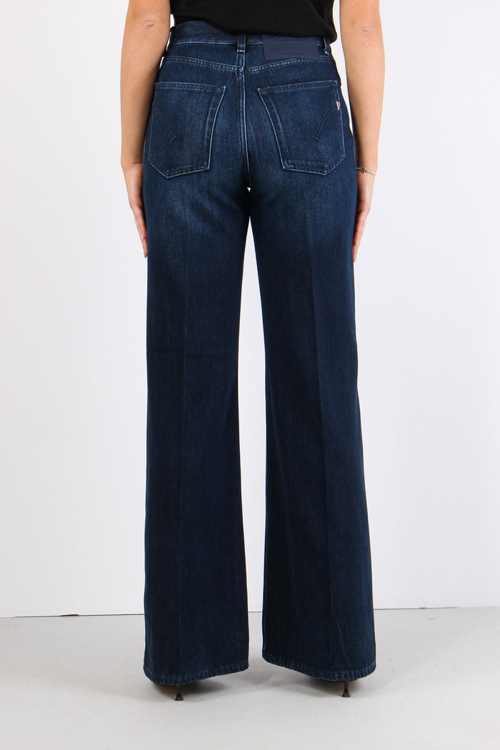 Amber Denim Palazzo Denim Scuro-4