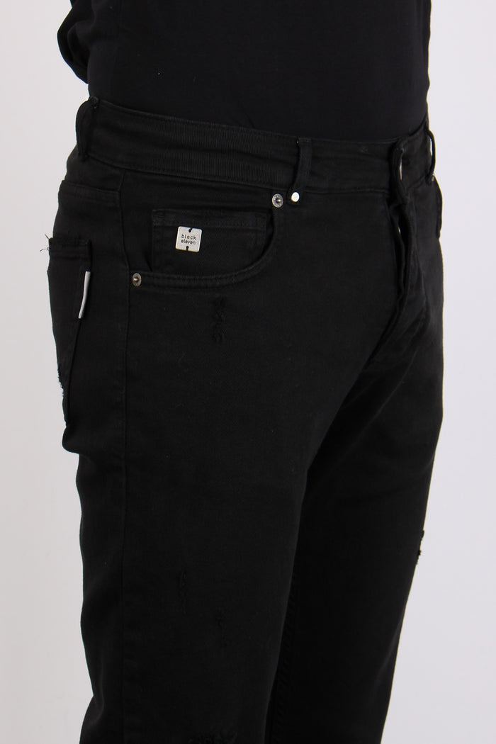 Pantalone Bull Micro Rotture Nero-5