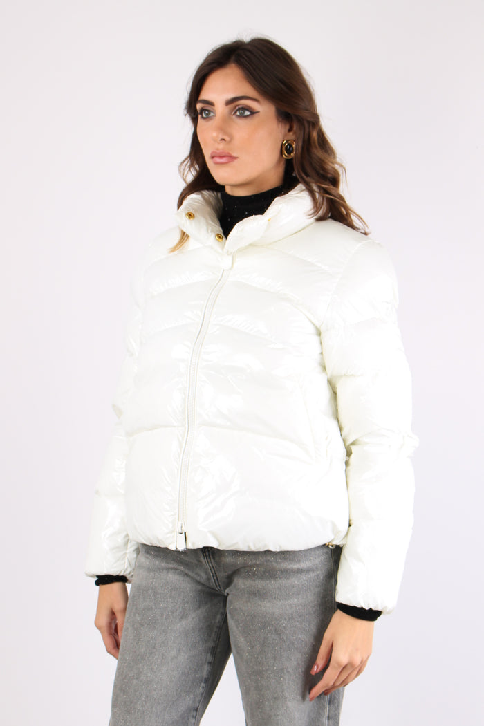 Mirco Caban Piumino Logo Bianco/biancaneve-7