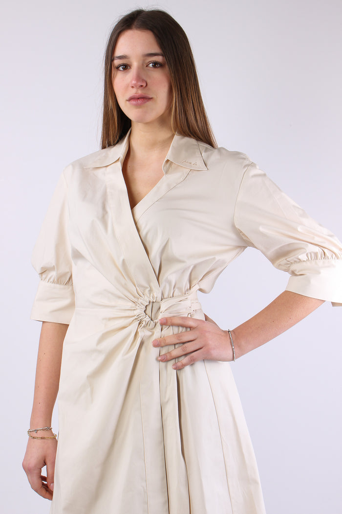 Aline Abito Midi Portafoglio Beige-3
