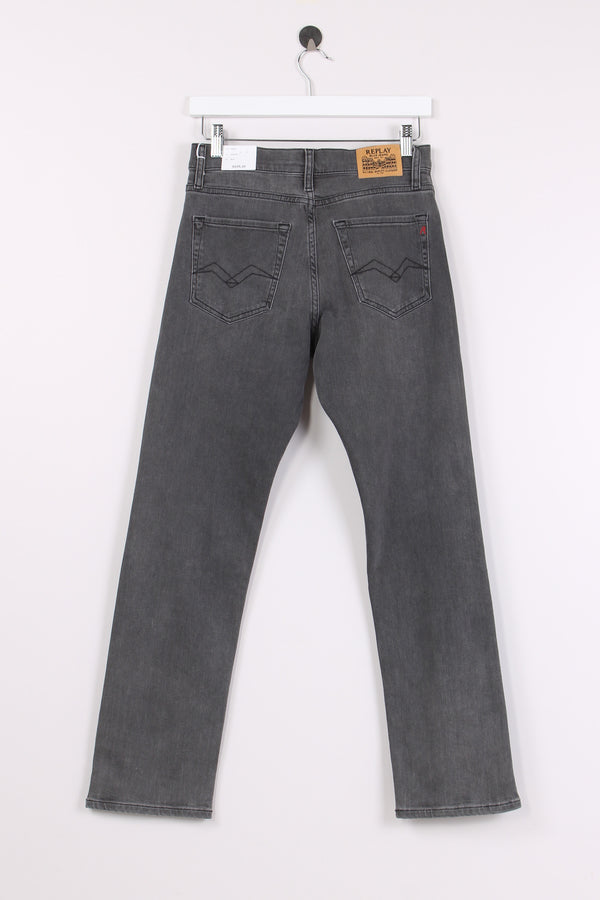 Denim Boyfriend Gamba Regular Grigio-2