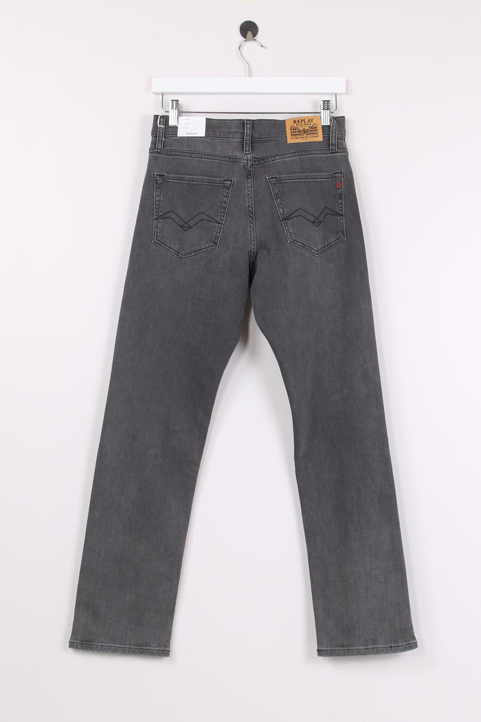 Denim Boyfriend Gamba Regular Grigio-2