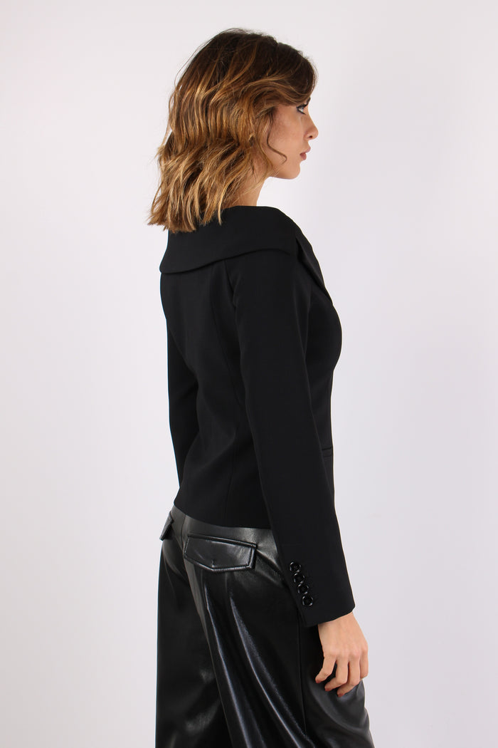Antonina Giacca Omerale Botton Nero Limousine-7