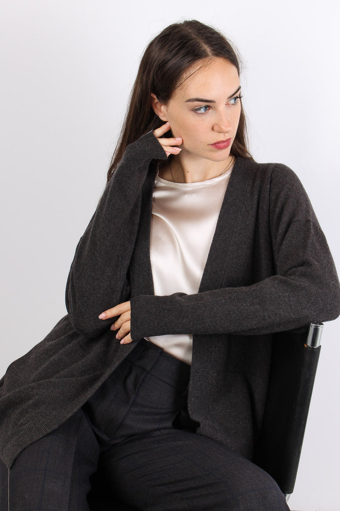 Cardigan Aperto Cintura Moro-7