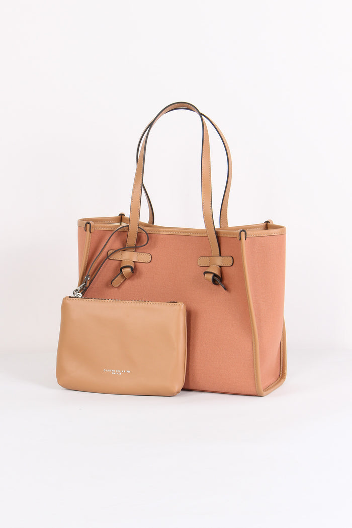 Mini Shopping Rafia Blush/panna-3