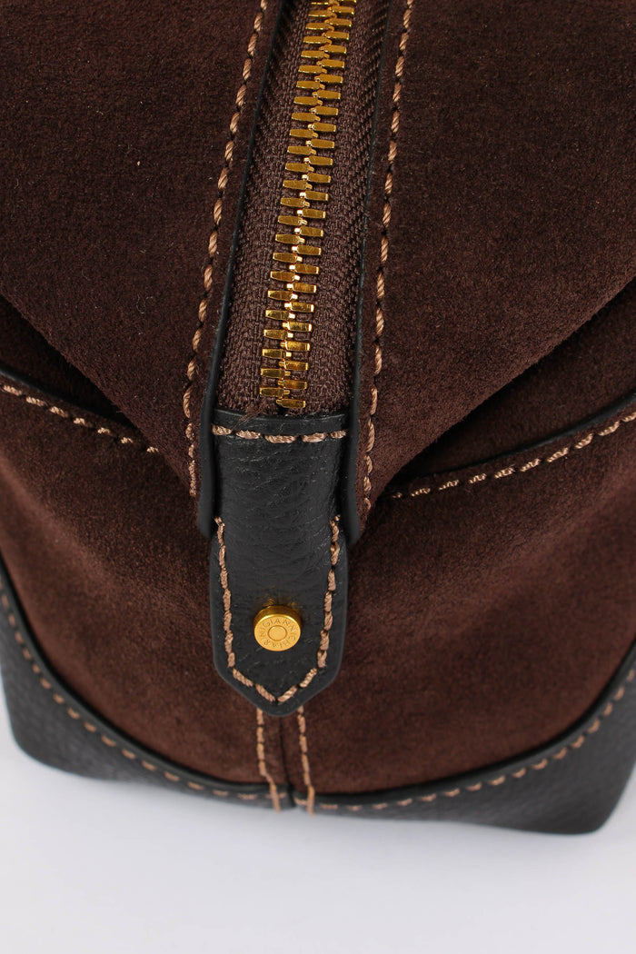 Gemma Mini Bag Bimateriale Nero/moka-5