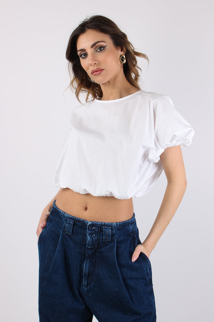 Camicia Stondata Cotone Optic White-2