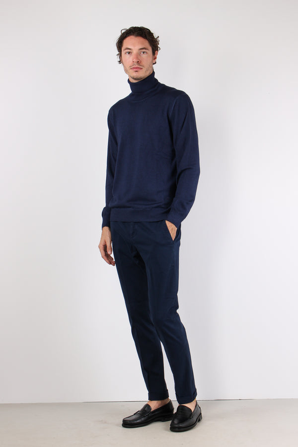 Gaubert Pantalone Gabardina Blu