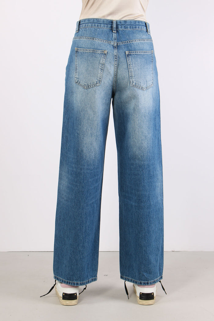 Jeans Gamba Dritta Charm Blu-5