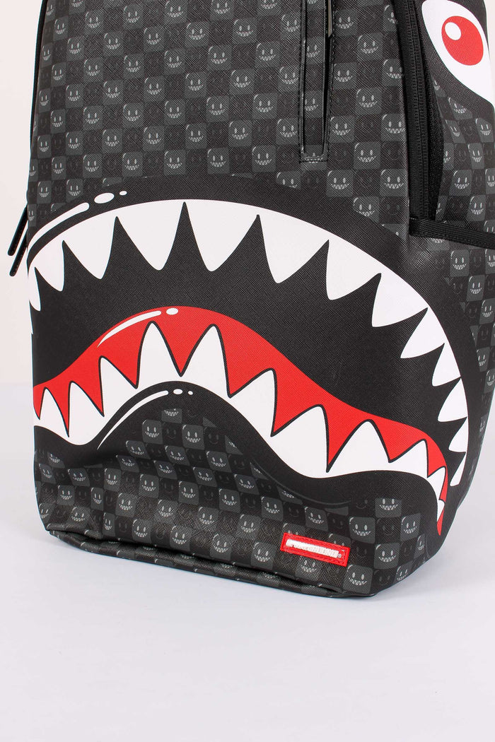Backpack Shark In Paris Check Nero-4