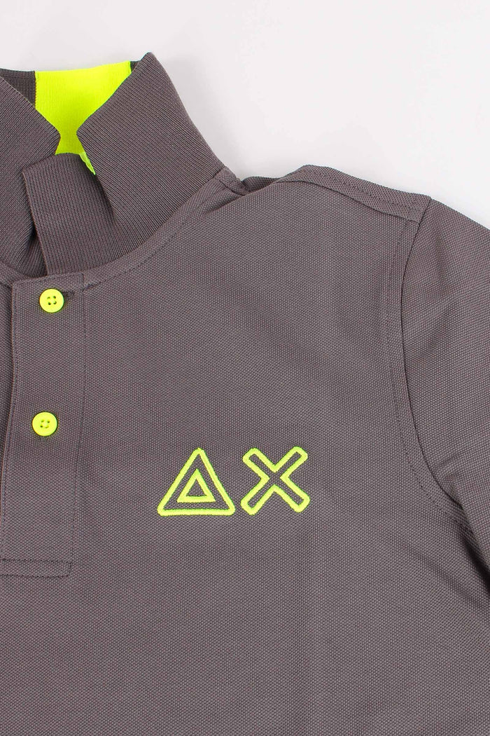 Polo Piquet Profilo Fluo Inchiostro-5