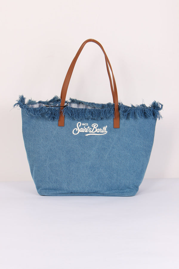 City Bag Frange Denim