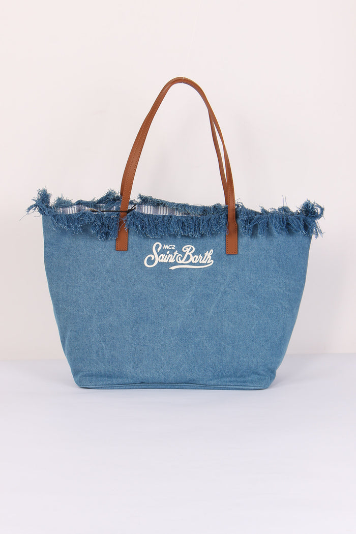 City Bag Frange Denim