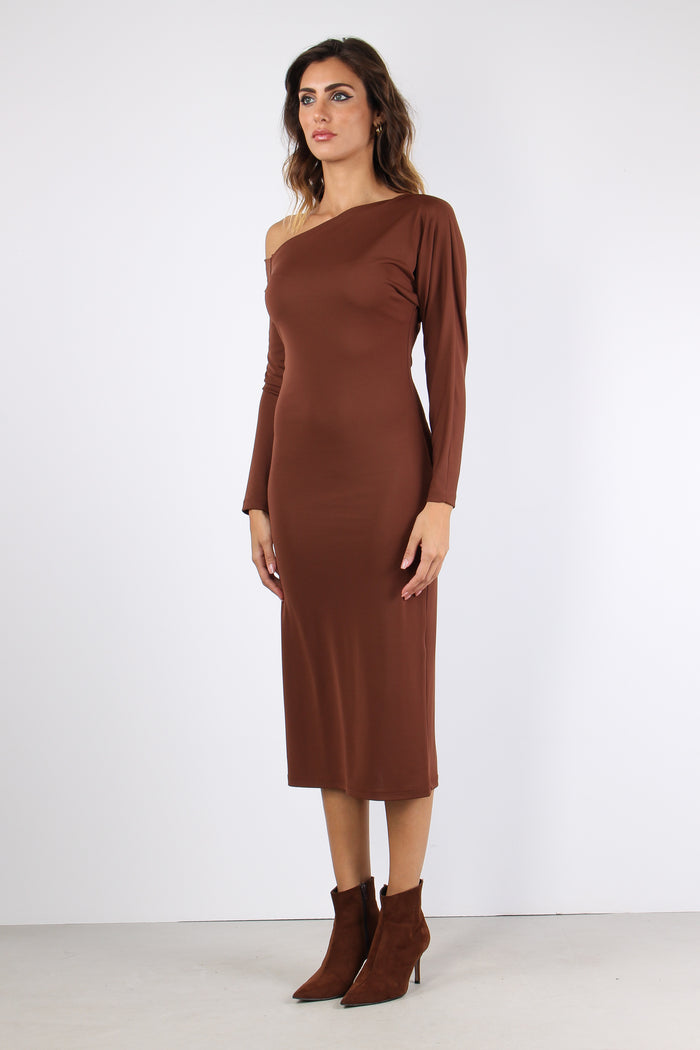 Abito Lungo Asimetrico Moro-8