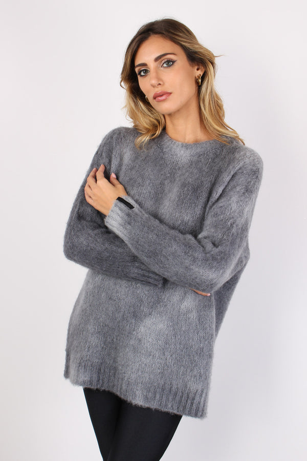 Girocollo Mohair Sfumato Grigio-2