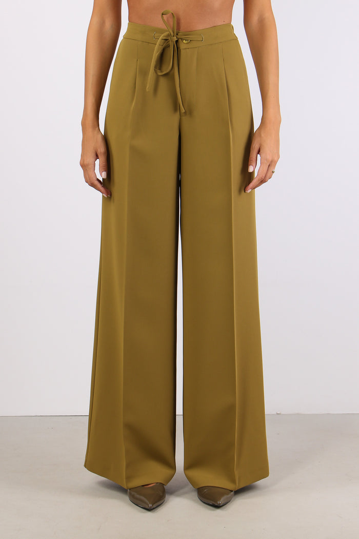 Pantalone Palazzo Elastico Pen Olio-2