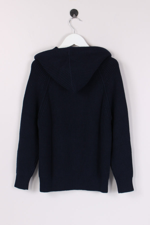 Pullover Coste Cappuccio Blu-2
