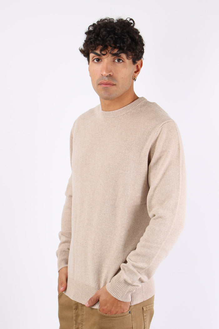 Girocollo Lambswool Beige-6