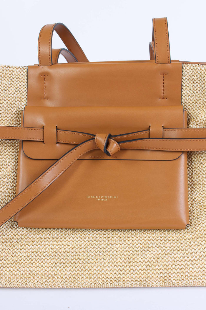 Belty Shopping Rafia Naturale/cuoio-5