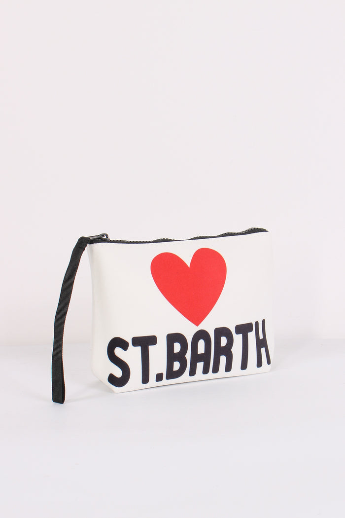 Pochette Love St Barth Bianco-5
