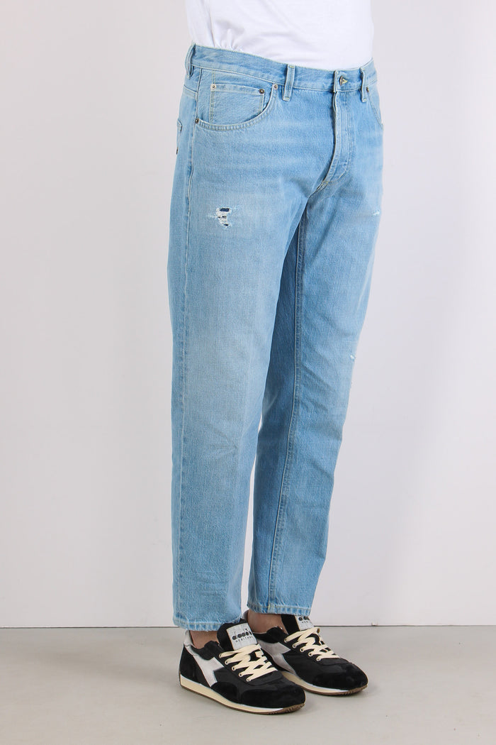 Brighton Denim Rotture Slavato Denim Chiaro-7