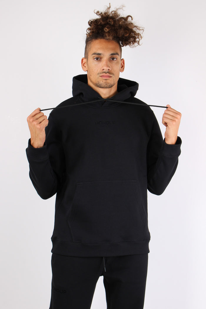Felpa Cappuccio Logo Nero-2