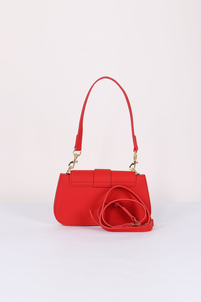 Pochette Fibbia Maxi Logo Rosso-3