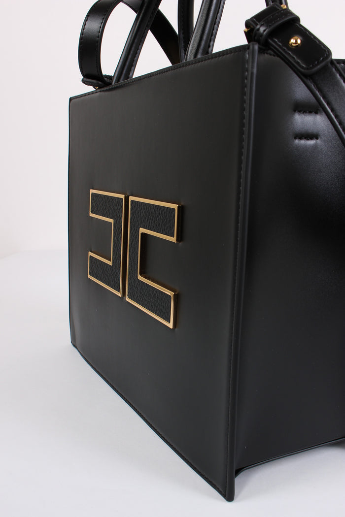 Shopping Rigida Grande Logo Nero-6