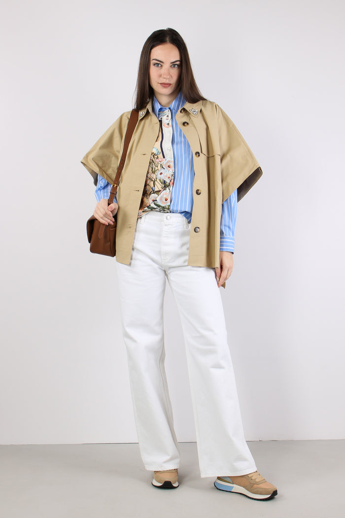 Camicia Rigaa Inserto Foulard Blu/bloom
