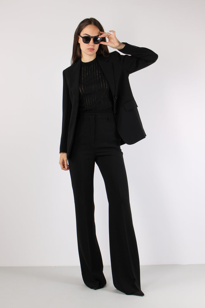 Alabama Pantalone Zampa Cady Nero