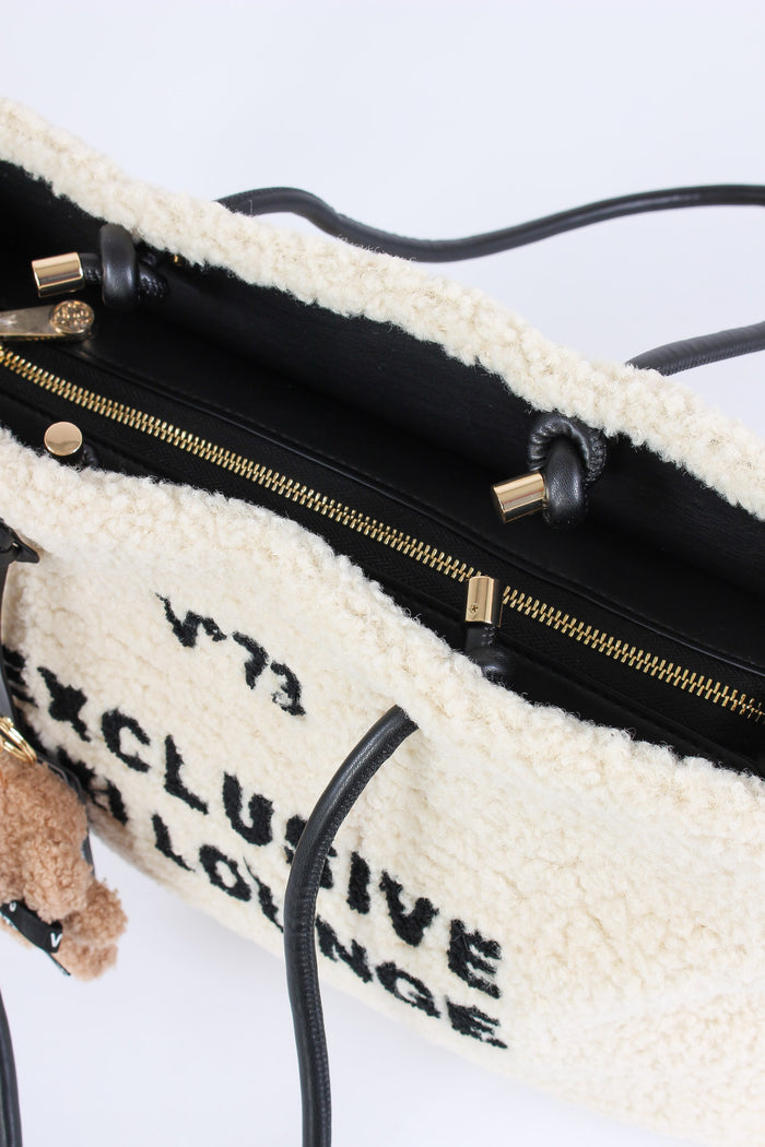 Ski Lounge Shopping Teddy Ecru/nero-6