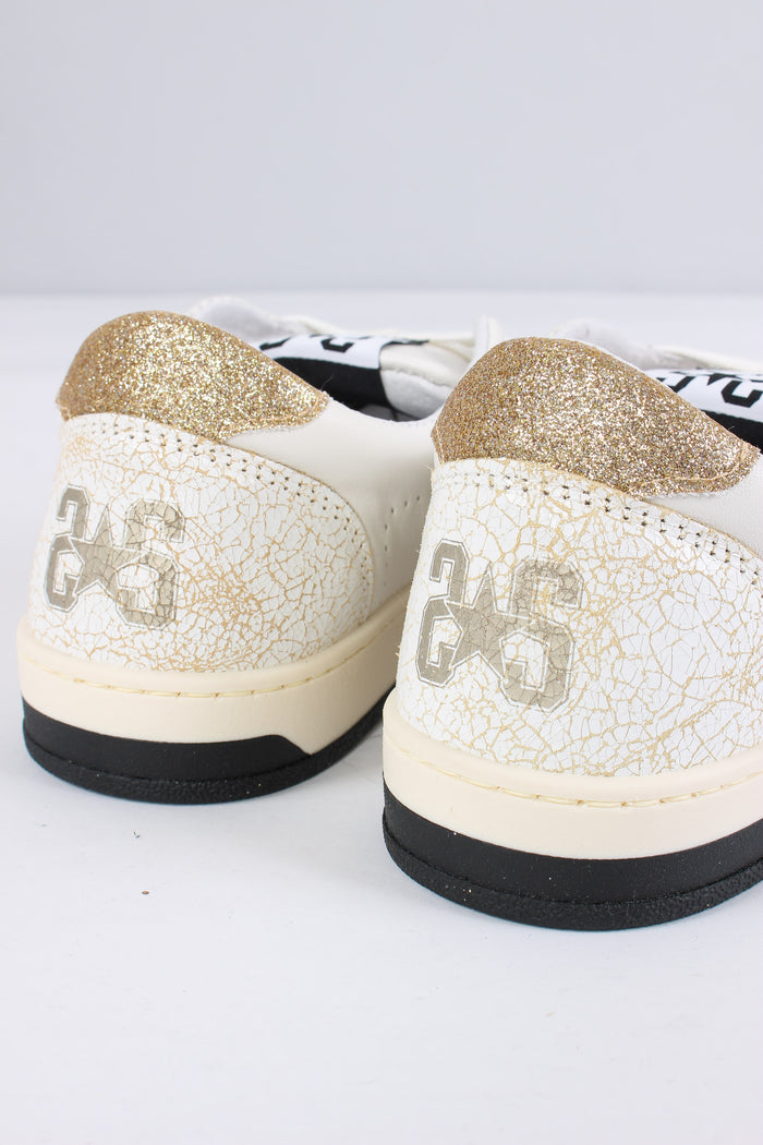 Sneakers Week Star Glitter Bianco/oro-5