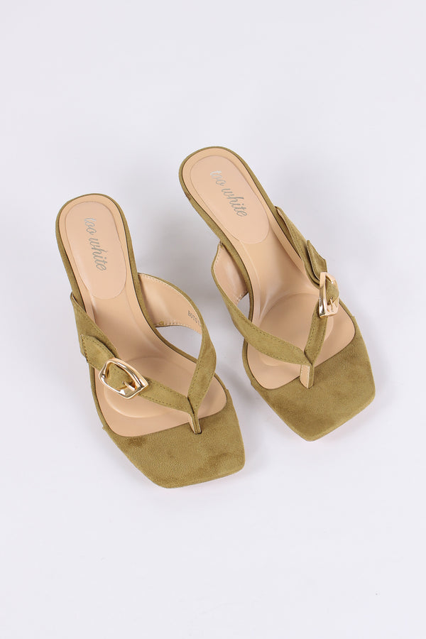 Tacco Infradito Con Fibbia Green-2