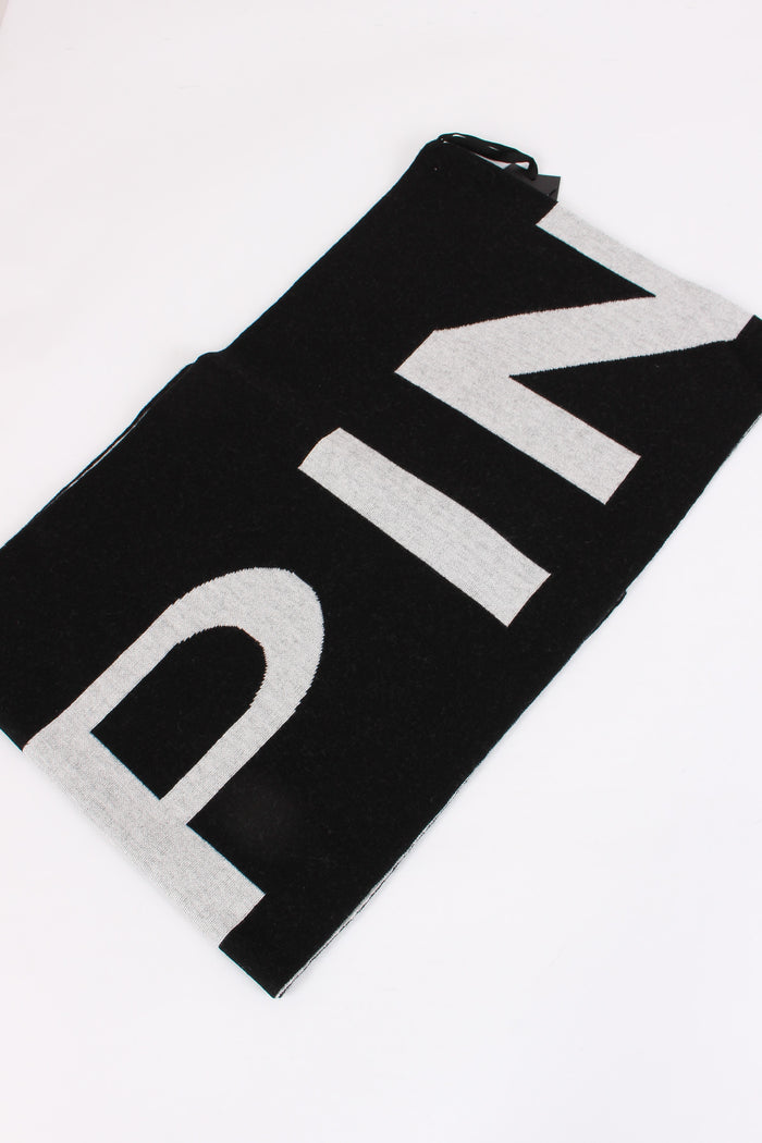 Serbia Sciarpa Logo Nero/bianco-3