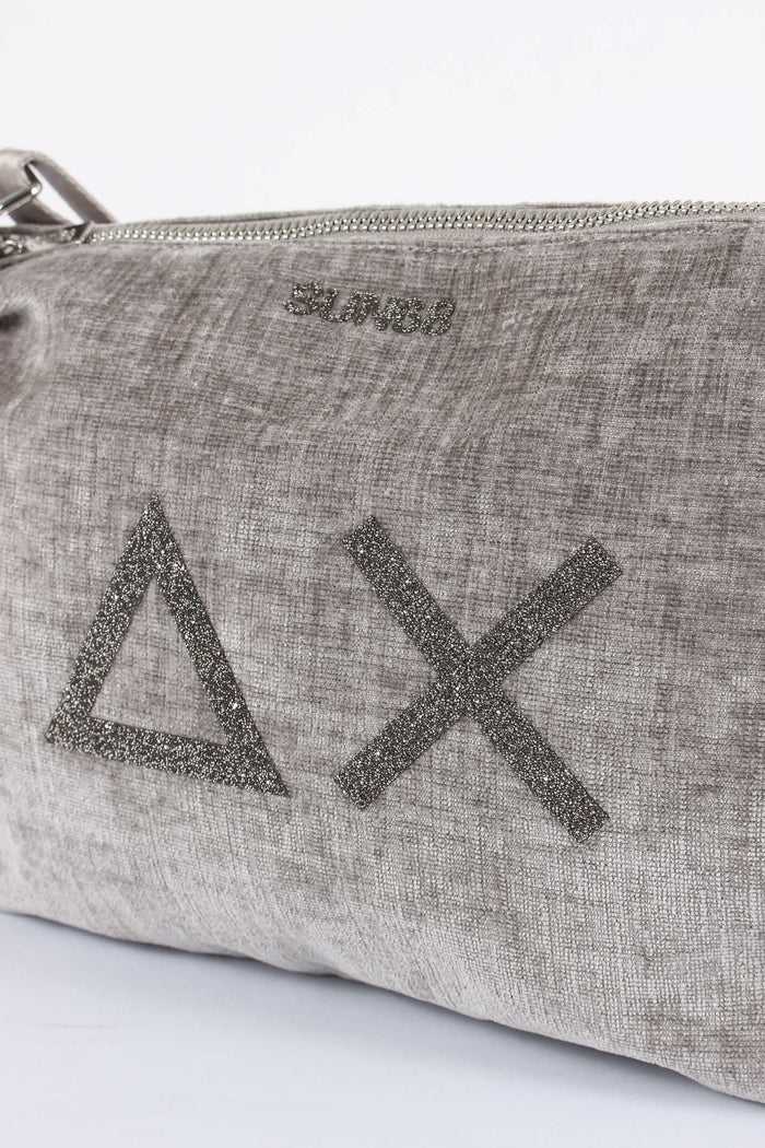 Pochette Velluto Grigio-5
