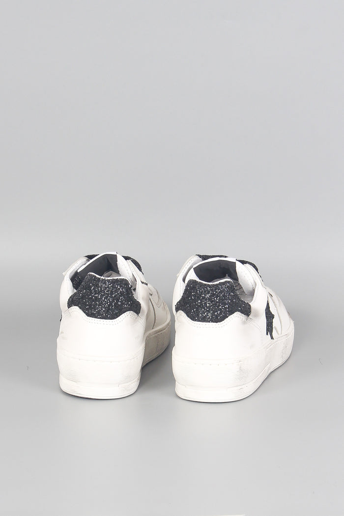 Sneaker Padel Star Glitter Bianco/nero-3
